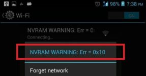 Nvram warning err 0x10 как исправить?